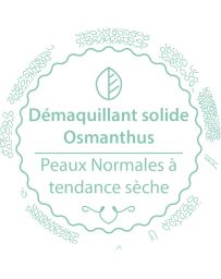 Démaquillant solide - OSMANTHUS - Peaux normales à tendance sèche - AUTOUR DU BAIN