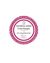 DENTIFRICE SOLIDE - AUX FRUITS ROUGES - 30ML - AUTOUR DU BAIN