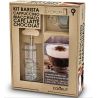 Kit Barista - MOUSSEUR + 2 TASSES + 1 LIVRE RECETTES + 5 POCHOIRS - COOKUT