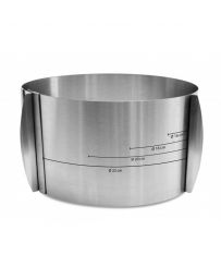 Cercle à pâtisserie extensible en INOX - Hauteur 12cm - SCRAPCOOKING