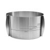 Cercle à pâtisserie extensible en INOX - Hauteur 12cm - SCRAPCOOKING