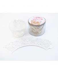 Contours dentelle pour cupcakes x 12 - SCRAPCOOKING