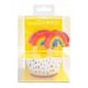 24 caissettes + 24 cake toppers "Rainbow" - SCRAPCOOKING