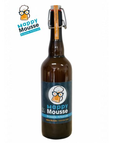 La Blonde Happy Mousse - Bière artisanale - BRASSERIE HAPPY MOUSSE