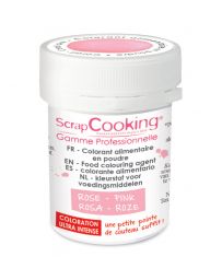 Colorant alimentaire en poudre - rose poudré - 5g - SCRAPCOOKING