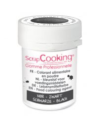 Colorant alimentaire en poudre- noir - 5g - SCRAPCOOKING