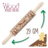 Rouleau Empreintes en bois - Gingerman - SCRAPCOOKING