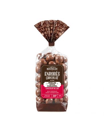 Perles au chocolat au lait & caramel - Sachet de 200g - LE COMPTOIR DE MATHILDE