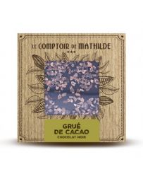 TABLETTE CHOCOLAT NOIR - GRUE DE CACAO CARAMELISE - 80G - LE COMPTOIR DE MATHILDE