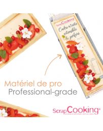Cadre à tarte perforé extensible INOX - SCRAPCOOKING