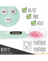 Cuillère Balance digitale - NEED'IT - SCRAPCOOKING