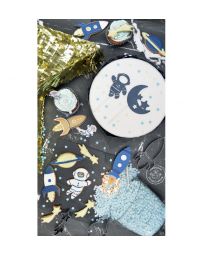 24 caissettes + 24 cake toppers - ESPACE - SCRAPCOOKING