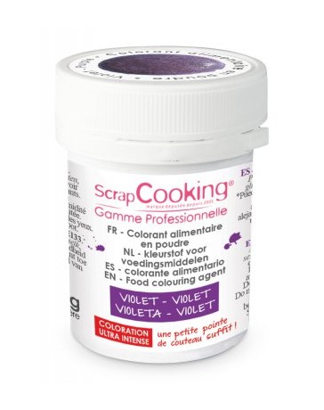 Colorant alimentaire en poudre - violet - 5g - SCRAPCOOKING