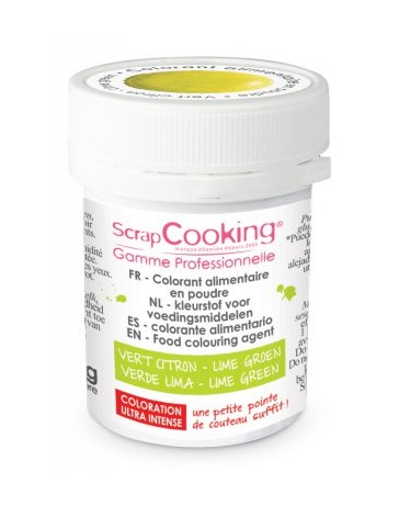 Colorant alimentaire en poudre - vert citron - 5g - SCRAPCOOKING