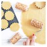 Mini Rouleau Bois Empreinte - Flocon - SCRAPCOOKING