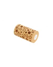 Mini Rouleau Bois Empreinte - Etoiles - SCRAPCOOKING