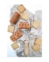 Mini Rouleau Bois Empreinte - Bonhomme de Pain d'épices - SCRAPCOOKING