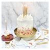 12 Bougies longues dorées - SCRAPCOOKING