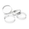 4 Cercles à tarte individuels perforés ronds 8cm - SCRAPCOOKING