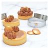 4 Cercles à tarte individuels perforés ronds 8cm - SCRAPCOOKING
