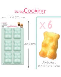 Moule en silicone - OURSONS x6 - SCRAPCOOKING