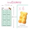 Moule en silicone - OURSONS x6 - SCRAPCOOKING