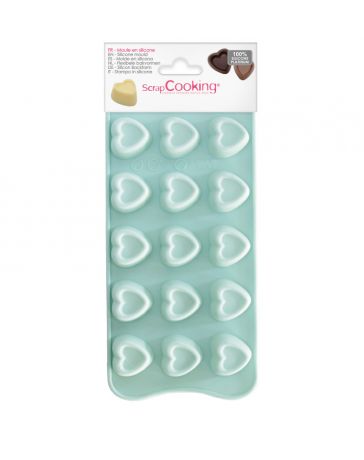 Moule en silicone - Chocolats Coeurs x15 - SCRAPCOOKING