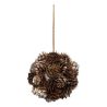 Suspension de Noël - Boule de Pomme de Pin Or - D10cm