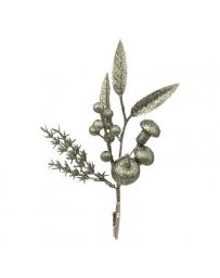 Suspension de Noël - Bouquet Pomme vert 24cm