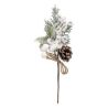 Suspension de Noël - Branche Baie blanche 24cm