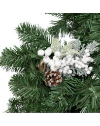 Suspension de Noël - Branche Baie blanche 24cm