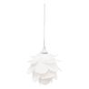 Suspension de Noël en plastique - Fleurs blanches x3 6cm