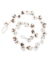 Guirlande de Noël - Fleurs de coton 200cm