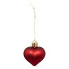 Suspension de Noël - 9 Cœurs rouges 4cm
