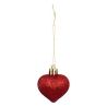 Suspension de Noël - 9 Cœurs rouges 4cm