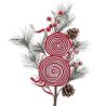 Branche composée Spirale 75cm