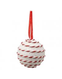 Boule de Noël en PLF - Paillette cordon 80mm