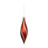 Suspension de Noël - 4 Gouttes Or et Rouge 14cm