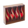 Suspension de Noël - 4 Gouttes Or et Rouge 14cm