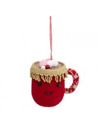 Suspension de Noël en PLF - Tasse de chocolat chaud