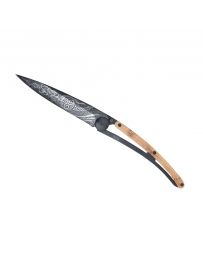 Couteau Deejo 37g - Titane Noir, Bois de Genévrier / Celte - DEEJO