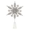Cimier Flocon Argent pailleté H22cm