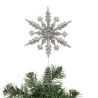 Cimier Flocon Argent pailleté H22cm