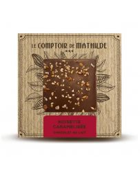 Tablette Chocolat au lait noisettes caramélisées - LE COMPTOIR DE MATHILDE