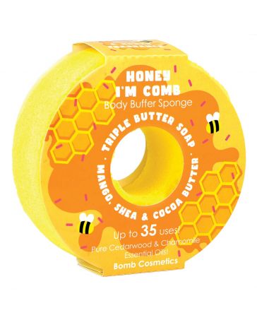 Eponge Savon exfoliante - Donut - Honey I'm Comb - BOMB COSMETICS