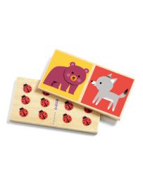 Domino Wood - Jeu éducatif en Bois - DJECO