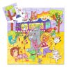 Le Bus Arc-en-ciel - Puzzle Silhouette - 16 Pièces - DJECO