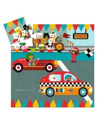 Le Bolide - Puzzle SIlhouette - 16 Pièces - DJECO