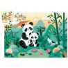 Léo Le Panda - Puzzle Silhouette 24 Pièces - DJECO