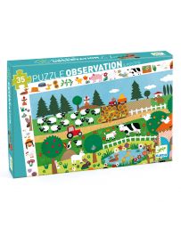 La Ferme - Puzzle d'Observation - 35 Pièces - DJECO